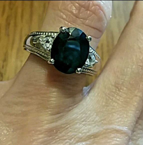 SAPPHIRE & TOPAZ RING - Picture 6 of 8